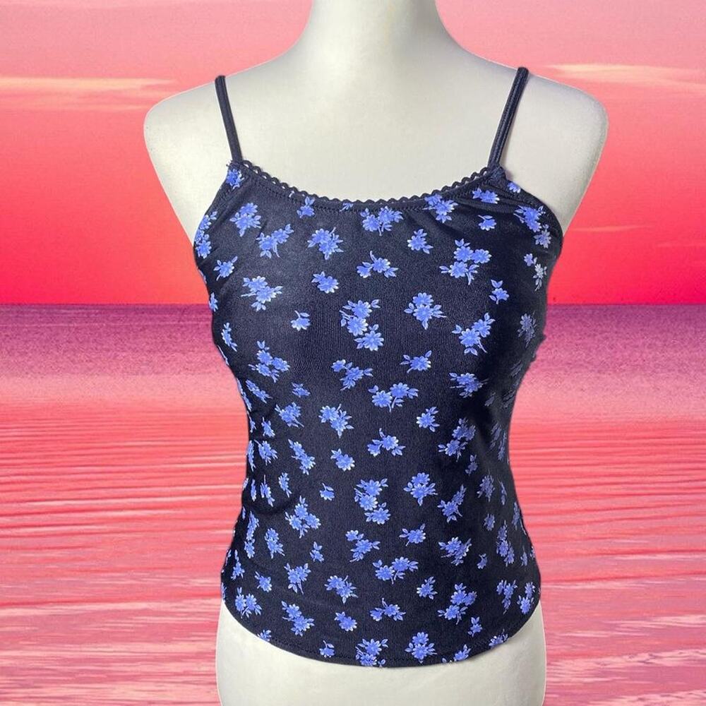 Vintage Blue Floral Tank